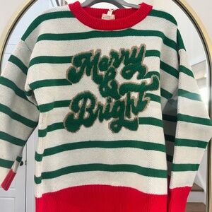 Striped Green and Red Sweater